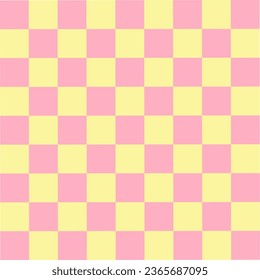 Yellow and pink squares background pattern