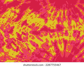 yellow pink Vector Tie Dye. Circle Spiral Swirl. Brush Blue Pattern. Spiral Dirty Circle. Flag Dyed Circle Paint. Red Abstract Tie Dye. Spiral Dyed Print. Red Flag Background