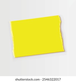 Yellow Pinned paper note. Sticker papers, note on pin and notes board stickers realistic vector set. Notepaper attached with red pushpins. Notepad paper pieces fastened with thumbtacks template design