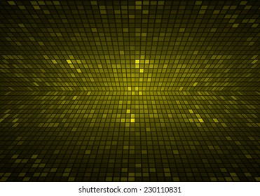 yellow pixel background, Abstract vector background for computer graphic and technology. 