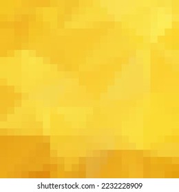 Yellow pixel background. Layout for advertising. Cover for magazine background. Presentation template.