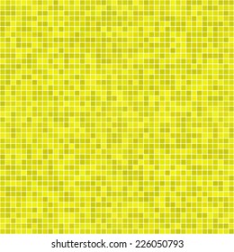 Yellow pixel mosaic background 