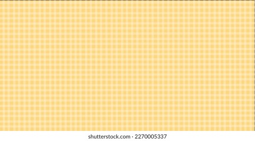 Yellow plaid background vector illustration.