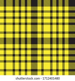 Yellow Plaid, checkered, tartan seamless pattern suitable for fashion textiles and graphics
