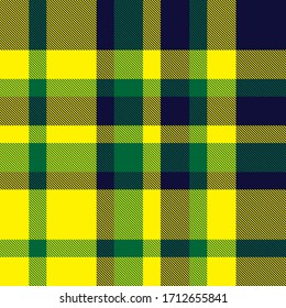 Yellow Plaid, checkered, tartan seamless pattern suitable for fashion textiles and graphics