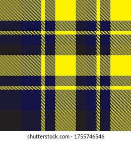 Yellow Plaid, checkered, tartan seamless pattern suitable for fashion textiles and graphics