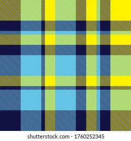 Yellow Plaid, checkered, tartan seamless pattern suitable for fashion textiles and graphics