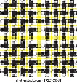 Yellow Plaid, checkered, tartan seamless pattern suitable for fashion textiles and graphics