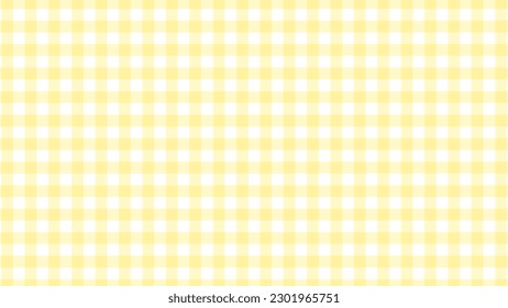 Yellow plaid fabric texture as a background