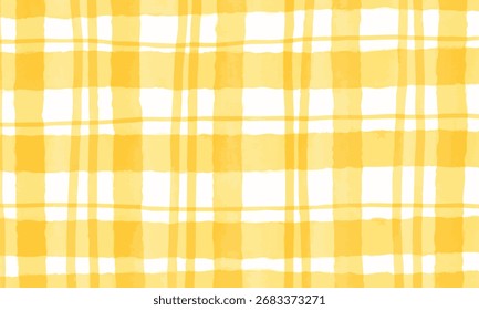 Padrão sem empacotamento amarelo com textura de aquarela para tecido e design