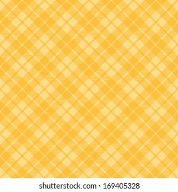 Yellow Plaid Tartan Vector Background