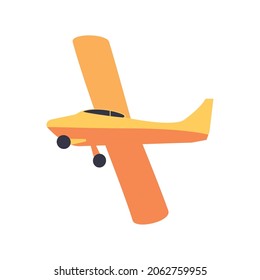 yellow plane transport icon isolated