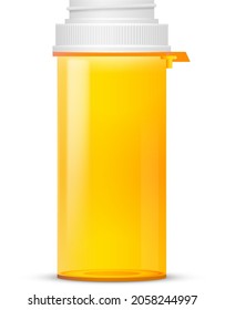 Yellow Plastic Bottles with Capsules