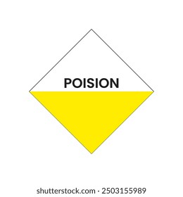 yellow poison label vector eps