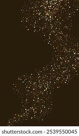 Yellow Polka Bright Vector Luxury Background. Holiday Circle Wallpaper. Golden Splash Rich Pattern. Dust Isolated Invitation.