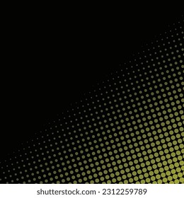 yellow polka dot black background