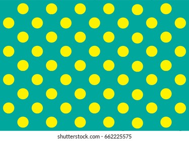 Yellow Polka Dot Pattern - Background Full Colour