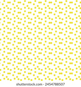 yellow polka dot seamless pattern design