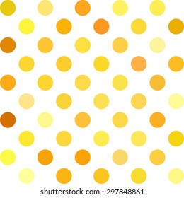 Yellow Polka Dots Background, Creative Design Templates