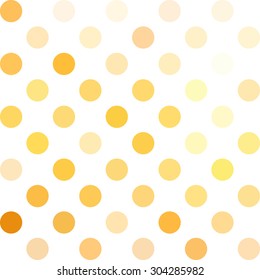 Yellow Polka Dots Background, Creative Design Templates