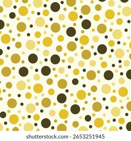 Yellow Polka Dots Seamless Pattern. Perfect for arts and crafts, digital paper, fabric printing, textile printing, packaging, scrapbooking, gift wrap, background and more.
