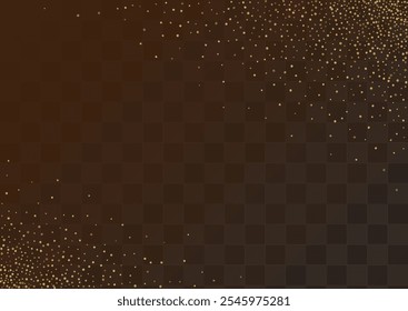 Fondo Transparente De Vector Transparente De Polca Amarilla. Invitación de Círculo Caído. Fondo de lujo de lluvia dorada. Splash Diseño Abstractas.