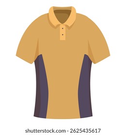 Yellow polo shirt with black side panels, perfect for designing a sports team uniform or casual wear