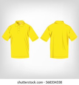 Yellow Polo Shirt Isolated Vector Stock Vector (Royalty Free) 368334338 ...
