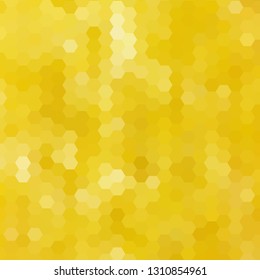 A yellow polygonal illustration consisting of triangles. Geometric background in Origami style. Triangular design for your business.