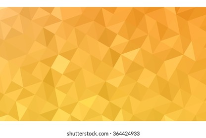 Yellow polygonal illustration, which consist of triangles. Geometric background in Origami style with gradient. Triangular design for your business in vector.