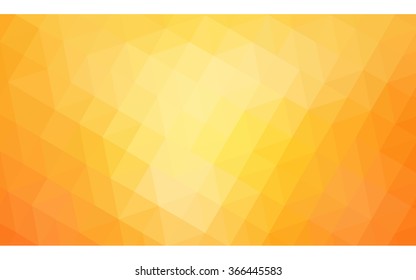 Yellow polygonal illustration, which consist of triangles. Geometric background in Origami style with gradient. Triangular design for your business.