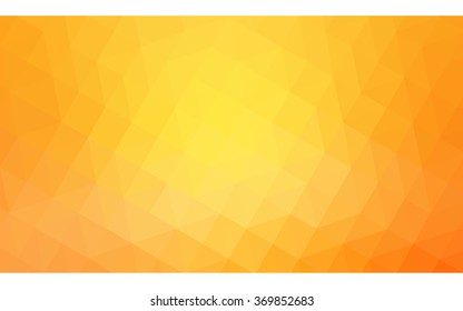 Yellow polygonal illustration, which consist of triangles. Geometric background in Origami style with gradient. Triangular design for your business.