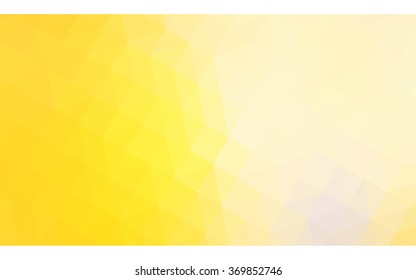 Yellow polygonal illustration, which consist of triangles. Geometric background in Origami style with gradient. Triangular design for your business.