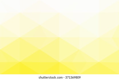 Yellow polygonal illustration, which consist of triangles. Geometric background in Origami style with gradient. Triangular design for your business.