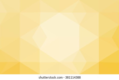 Yellow polygonal illustration, which consist of triangles. Geometric background in Origami style with gradient. Triangular design for your business.
