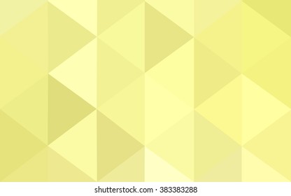 Yellow polygonal illustration, which consist of triangles. Geometric background in Origami style with gradient. Triangular design for your business.