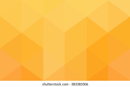 Yellow polygonal illustration, which consist of triangles. Geometric background in Origami style with gradient. Triangular design for your business.