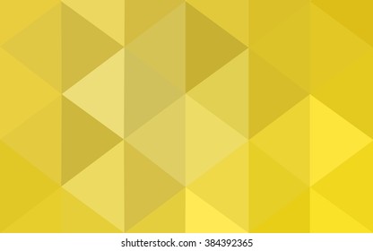 Yellow polygonal illustration, which consist of triangles. Geometric background in Origami style with gradient. Triangular design for your business.