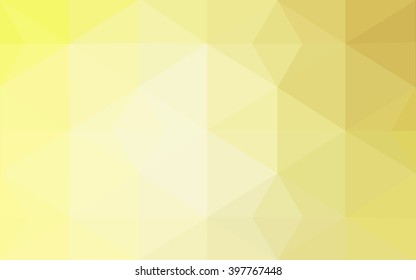 Yellow polygonal illustration, which consist of triangles. Geometric background in Origami style with gradient. Triangular design for your business.