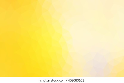 Yellow polygonal illustration, which consist of triangles. Geometric background in Origami style with gradient. Triangular design for your business.