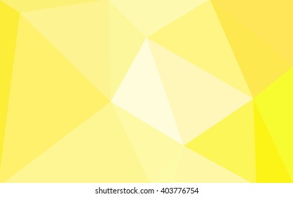 Yellow polygonal illustration, which consist of triangles. Geometric background in Origami style with gradient. Triangular design for your business.
