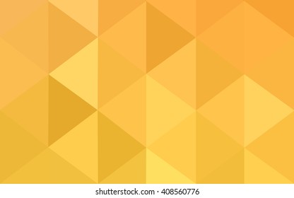 Yellow polygonal illustration, which consist of triangles. Geometric background in Origami style with gradient. Triangular design for your business.