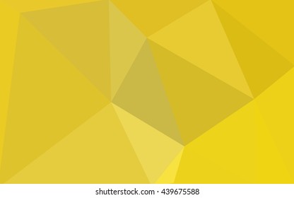 Yellow polygonal illustration, which consist of triangles. Geometric background in Origami style with gradient. Triangular design for your business.