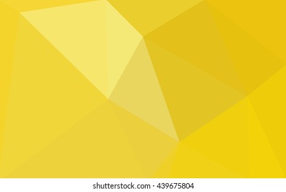 Yellow polygonal illustration, which consist of triangles. Geometric background in Origami style with gradient. Triangular design for your business.