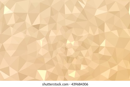 Yellow polygonal illustration, which consist of triangles. Geometric background in Origami style with gradient. Triangular design for your business.