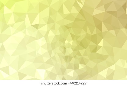 Yellow polygonal illustration, which consist of triangles. Geometric background in Origami style with gradient. Triangular design for your business.