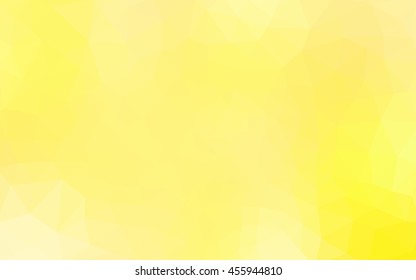 Yellow polygonal illustration, which consist of triangles. Geometric background in Origami style with gradient. Triangular design for your business.