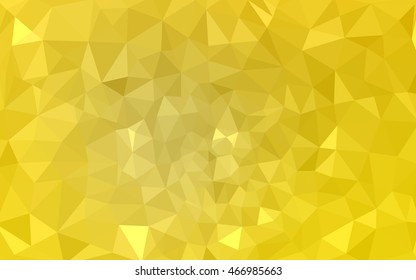 Yellow polygonal illustration, which consist of triangles. Geometric background in Origami style with gradient. Triangular design for your business.