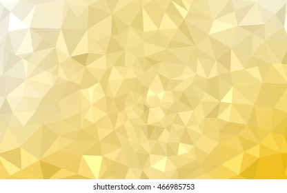 Yellow polygonal illustration, which consist of triangles. Geometric background in Origami style with gradient. Triangular design for your business.