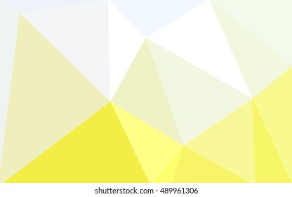 Yellow polygonal illustration, which consist of triangles. Geometric background in Origami style with gradient. Triangular design for your business.